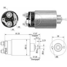 ZM 12V MARŞ OTOMATİĞİ MOTORCRAFT TİPİ (M5 SAĞ) FORD CONNECT/FIESTA/MONDEO/RANGER/TRANSIT V184