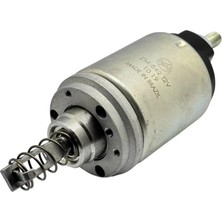Zm 12V Marş Otomatiği Bosch Tipi Em (2-3 Delik) (Flanşlı-Kısa Piston) (Ince Gövde Tipi)