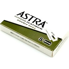 Astra Superior Platinum Jilet 5'li Hassas Cilt Dostu Ergonomik Tasarımlı Tıraş Ürünü