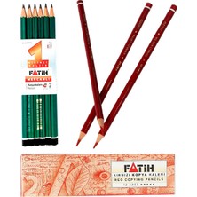Fatih Mercanlı 12'li Kurşun Kalem Seti ve 12'li Kırmızı Kopya Kalemi Çok Amaçlı Kullanım