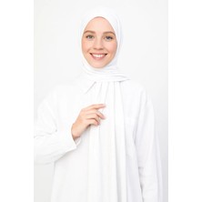 Moda Nokta Hazır Pratik Geçmeli Lüks Organik Düz Penye Şal Eşit Hizalı Taba