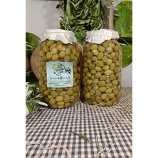 Aydın Yöresi Gemlik Cinsi Sofralık Tatlandırılmış Kırma Yeşil Zeytin (2+2 Kg)