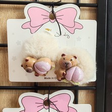 Moda Rüyası Capybara Figürlü Çıtçıtlı Kız Çocuk Toka