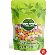 Hilalzade Şekerli Leblebi Lüks Kuruyemiş Taze Leblebi Renkli Şekerli Leblebi 1.sınıf 50 gr