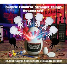 Alwes Store Stranger Things Sürpriz Kırılabilir Yumurta: Dıy Figür Boyama Seti (12 Farklı Karakter)