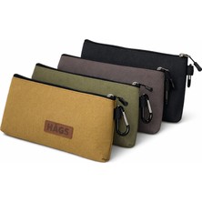 Haegs Çok Amaçlı Küçük Alet Çantası, Fermuarlı Kanvas, Kalemlik, Alet Içn 4`lü Büyük Boy/karışık Renk)