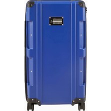 Harper Collective Ghost Trunk Lüks Dayanıklı Tasarım Büyük Boy Valiz Mavi