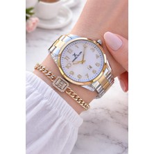 Daniel Klein Çelik Kordon 30 mt Suya Dayanıklı Özel Tasarım Kadın Kol Saati + Bileklik VS.BLKT.0860