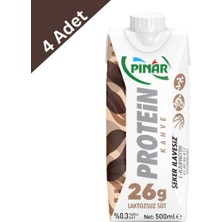 Pınar Protein Kahveli Süt 1 L x 4 Adet
