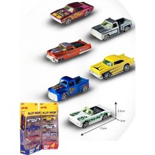 Tuengi Store 4'lü Metal Araba Vintage Klasik Model Nostaljik Diecast Araba Seti