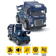Tuengi Store Sürtmeli Işıklı Müzikli 1:24 Çekici Metal Oyuncak Tır Kafası