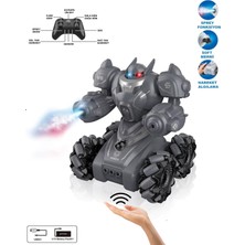 Tuengi Store Uzaktan Kumandalı El Sensörlü Şarjlı Full Fonksiyon Işıklı Roket ve Duman Atan Akrobat Robot Araba