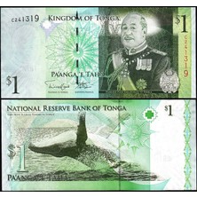 3Alp Koleksiyon Tonga 1 Pa'anga 2008 , P#37B,  Çil, Eski Yabancı Kağıt Para