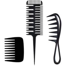 Gaman 3'ü1 Arada Saç Boyası Tarağı - Profesyonel Şekillendirme ve Eşit Ayırma Tarak Seti N0:3