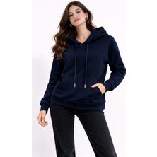 CGA Kadın Basic Sweatshirt Kapüşonlu Sweatshirt