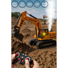 Tuengi Store Uzaktan Kumandalı Şarjlı Full Fonksiyon 360 Derece Dönen Duman Atan Kepçe Iş Makinesi Ekskavatör