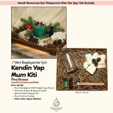 Nüans Atelier Pine Breeze Şömine Etkili Mum Yapım Seti - Kendin Yap (DIY) Hobi Mum Yapma Kiti (Crisp Pine & Cedarwood)