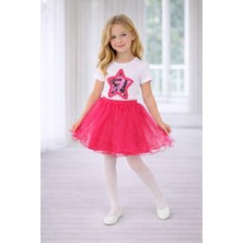 Dıgıl Kids Kız Çocuk Yıldız Desenli T-Shirt Etek Takım