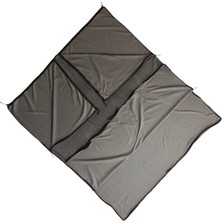 Naturecamp Seyi Gri Birleştirilebilir Çift Kişilik Polar Kamp Uyku Tulumu-Battaniye Çarşaf Ykk Fermuarlı