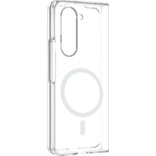 Pilanix Samsung Galaxy Z Fold 5 Kılıf Sararmayan Magsafeli Şeffaf London Kapak