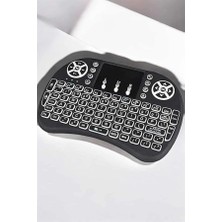 Tuncel Store Işıklı Kablosuz Mini Q Klavye Tüm Cihazlara Uyumlu