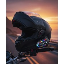 Tuncel Store 16 Mod Rgb Işıklı Motosiklet Intercom Çift Telefon Destekli