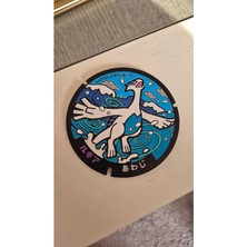 Anka Atölye Pokemon Lugia Bardak Altlığı 2'li Set – Anime Kapak Tasarımlı Koleksiyonluk Coaster