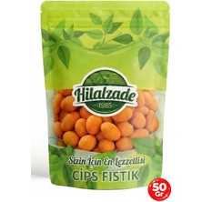Hilalzade Cips Fıstık Soslu Cips Yer Fıstığı Kaliteli Kuruyemiş Soslu Cips Çerez 50 gr