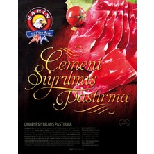 Şahin Çemeni Sıyrılmış Dana Pastırma 80 G - Geleneksel Lezzet