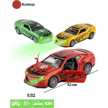 Tuengi Store Oyuncak Işıklı Sesli Çek Bırak Kapıları Açılır Metal Araba Modifiyeli Camaro Model Araba 12 cm