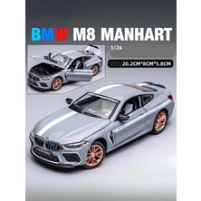 Tuengi Store Gri Büyük Boy Sesli LED Farlı Kapılar Açılır Çek Bırak Full Metal Ince Detay Bmw M8 Manhart