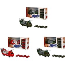 4782 Sun-Ryl-Mxx-Garaj Set Polis Ambulans Asker Taşıyıcı Helikopter Arb 3r