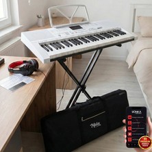 Midex PS-2300WH-PAK 61 Tuşlu Org Stand Kulaklık Beyaz Başlangıç İçin Uygun