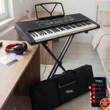 Midex PS-2300BK-PAK 61 Tuşlu Org Stand Kulaklık Siyah Başlangıç İçin Uygun