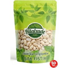 Hilalzade Kavrulmuş Şak Fıstık Zarsız Yer Fıstığı Içi Soyulmuş 50 gr