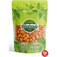 Hilalzade Soslu Yer Fıstık Lüks Kuruyemiş Iri Boy Atıştırmalık 50 gr