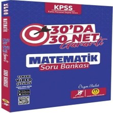 Tasarı Yayınları Kpss Matematik 30 Da 30 Net Garanti Soru Bankası