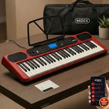 Midex PS-5200RD Pro Org 61 LED Işıklı Tuş Hassasiyetli Bluetooth Midi