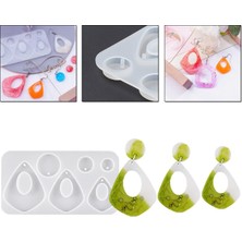 Tahtakale Toptancı Epoksi Çoklu Ortası Boş Asimetrik Üçgen Model Delikli Kolye Küpe Kalıbı