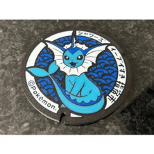 Anka Atölye 2'li Pokemon Vaporeon Bardak Altlığı – Anime Kapak Tasarımlı Koleksiyonluk Coaster