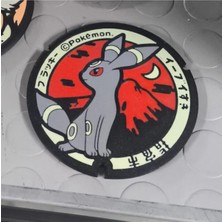 Anka Atölye 2'li Pokemon Umbreon Bardak Altlığı – Anime Kapak Tasarımlı Koleksiyonluk Coaster