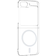 Pilanix Samsung Galaxy Z Flip 6 Kılıf Sararmayan Magsafeli Şeffaf London Kapak