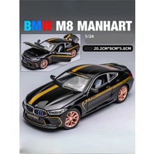 Tuengi Store Siyah Büyük Boy Bmw M8 Manhart Model Araba Metal Işıklı Sesli Ince Detay Oyuncak Araba