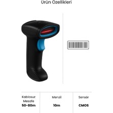 Kablosuz Standlı 1d/2d Barkod &amp; Karekod Okuyucu