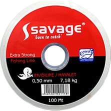 Hayalet Olta Misinası - 100 MT- Savage - 0,18 mm - Sazan, Yayın,Turna, Alabalık