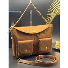 Raees Çift Askılı Kapitone Desenli Kadın Çanta