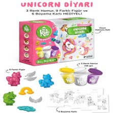 Unicorn Diyarı Oyun Hamuru Seti (18 Parça - 362 Gr)