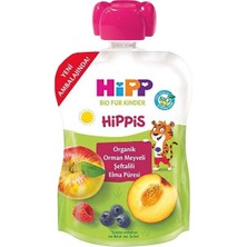 Hipp Elma Püresi Organik Orman Meyveleri Şeftalili 100 gr