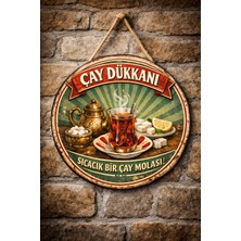 Mayeka Cafe Restoran Için Çay Ocağı Duvar Kapı Tablo Süsü Ahşap Askılı Pano Tabela No 53