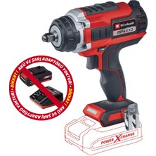 Einhell Impaxxo 18/450 Akülü Darbeli Somun Sıkma Kömürsüz 400 Nm Tork 1/2" Mandren Ölçüsü